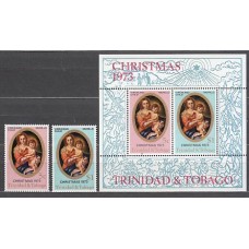 Trinidad y Tobago - Correo Yvert 328/9+H,10 ** Mnh Navidad