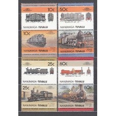 Tuvalu - Nanumaga Correo Michel 33/40 ** Mnh Trenes