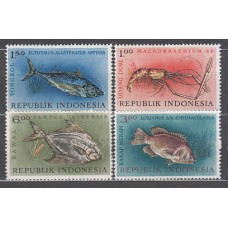 Indonesia - Correo 1963 Yvert 330/3 ** Mnh  Fauna marina