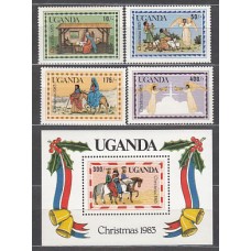 Uganda - Correo Yvert 330/3+H 43 ** Mnh   Navidad