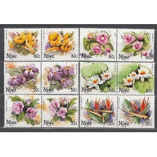 Niue - Correo Yvert 331/42 ** Mnh Flores