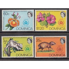 Dominica - Correo 1972 Yvert 331/4 ** Mnh Fauna y flora