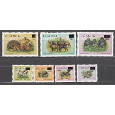 Uganda - Correo Yvert 334/40 ** Mnh  Fauna