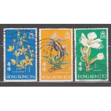 Hong Kong - Correo Yvert 335/7 usado  Flores