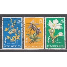 Hong Kong - Correo Yvert 335/7 usado  Flores