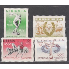 Liberia - Correo 1956 Yvert 336/9 * Mh  Olimpiadas de Melbourne