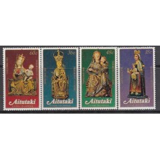 Aitutaki Correo Yvert 337/40 ** Mnh Navidad