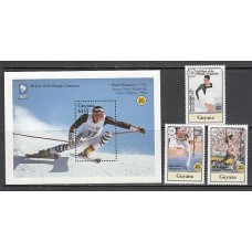 Guayana Britanica - Correo Yvert 3372/4+H.166 ** Mnh Deportes. Olimpiadas