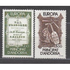 Andorra Francesa Correo 1985 Yvert 339/40 ** Mnh Europa