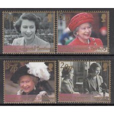 Antartida Britanica Correo Yvert 339/42 ** Mnh Personaje. Isabel II