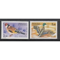 Andorra Francesa Correo 1985 Yvert 342/3 ** Mnh Aves