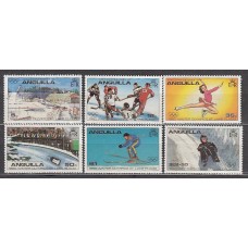 Anguilla Correo Yvert 342/7 ** Mnh Olimpiadas de Lake Placid