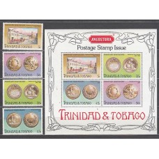 Trinidad y Tobago - Correo Yvert 343/6+H,15 ** Mnh  Medallas