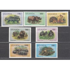 Uganda - Correo Yvert 343/9 ** Mnh  Fauna