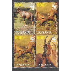 Tanzania - Correo Yvert 3441/4 ** Mnh   Fauna WWF