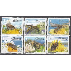 Alderney Correo Yvert 346/51 ** Mnh Fauna abejas