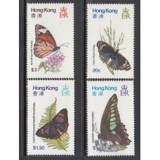 Hong Kong - Correo Yvert 347/50 ** Mnh  Fauna mariposas