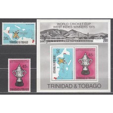 Trinidad y Tobago - Correo Yvert 347/8+H,16 ** Mnh  Deportes criket