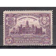 España Huerfanos de Telégrafos 1927 Edifil 3 ** Mnh