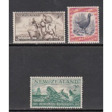 Nueva Zelanda - Correo 1956 Yvert 349/51 * Mh Fauna