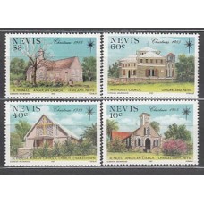 Nevis - Correo Yvert 349/52 ** Mnh Navidad