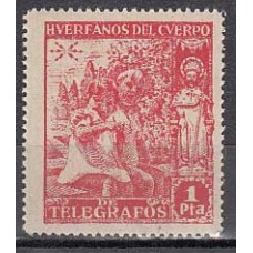 España Huerfanos de Telégrafos 1938 Edifil 20 ** Mnh