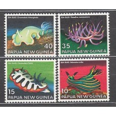 Papua y Nueva Guinea - Correo Yvert 350/3 ** Mnh Fauna