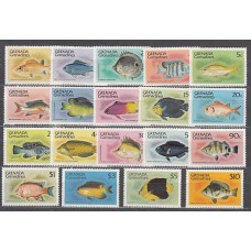 Grenada-Grenadines - Correo Yvert 350/68 ** Mnh Fauna peces