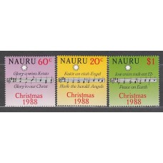 Nauru - Correo Yvert 351/3 ** Mnh Navidad