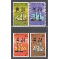 Turk y Caicos - Correo Yvert 351/4 ** Mnh Barcos