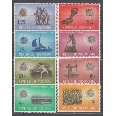 Indonesia - Correo 1963 Yvert 351/8 ** Mnh  Deportes