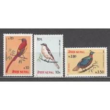 Nepal - Correo Yvert 352/3+A 6 ** Mnh  Fauna aves