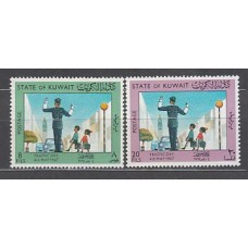 Kuwait - Correo 1967 Yvert 354/5 ** Mnh  Seguridad viaria