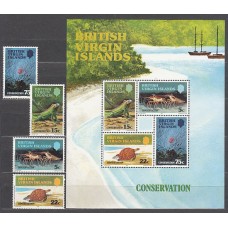 Virgenes - Correo Yvert 354/7+Hb 10 ** Mnh  Fauna