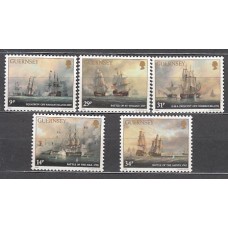 Guernsey - Correo 1986 Yvert 354/58 ** Mnh Barcos