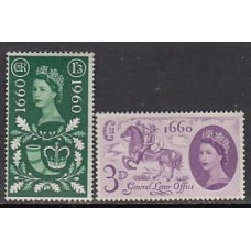 Gran Bretaña - Correo 1960 Yvert 355/56 ** Mnh Isabel II