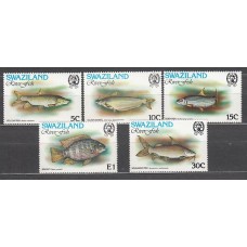 Swaziland - Correo Yvert 355/7 ** Mnh  Fauna peces