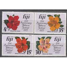 Fidji - Correo Yvert 356/9 ** Mnh Flores