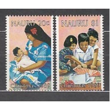 Nauru - Correo Yvert 358/9 ** Mnh Navidad