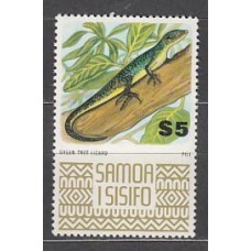 Samoa - Correo Yvert 358 ** Mnh Fauna Lagartos