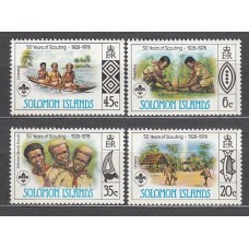 Salomon - Correo Yvert 359/62 ** Mnh Scouts