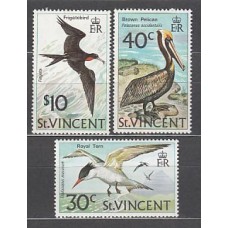 San Vicente - Correo Yvert 361/3 ** Mnh Fauna aves