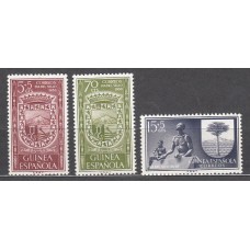 Guinea Correo 1956 Edifil 362/4 ** Mnh