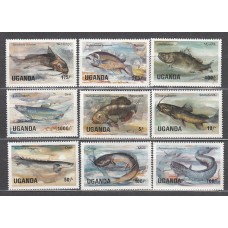 Uganda - Correo Yvert 362/70 ** Mnh  Fauna peces
