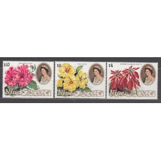 Niue - Correo Yvert 365/7 ** Mnh Flores
