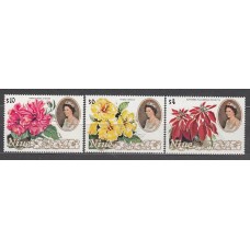 Niue - Correo Yvert 365/7 ** Mnh Flores