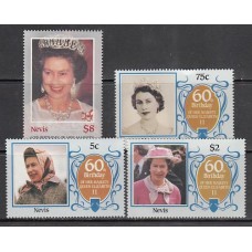 Nevis - Correo Yvert 365/8 ** Mnh Isabel II