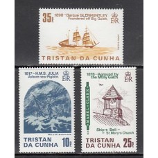 Tristan da Cunha - Correo Yvert 366/8 ** Mnh  Barcos