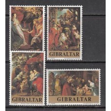 Gibraltar - Correo 1977 Yvert 367/70 ** Mnh Navidad