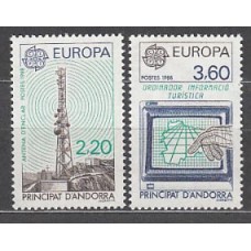 Andorra Francesa Correo 1988 Yvert 369/70 ** Mnh Europa